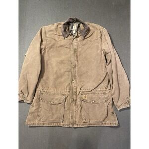 VINTAGE 2002 Carhartt Jacket Men‎ XL Tall Barn Chore Blanket Lined C52 CHT Heavy
